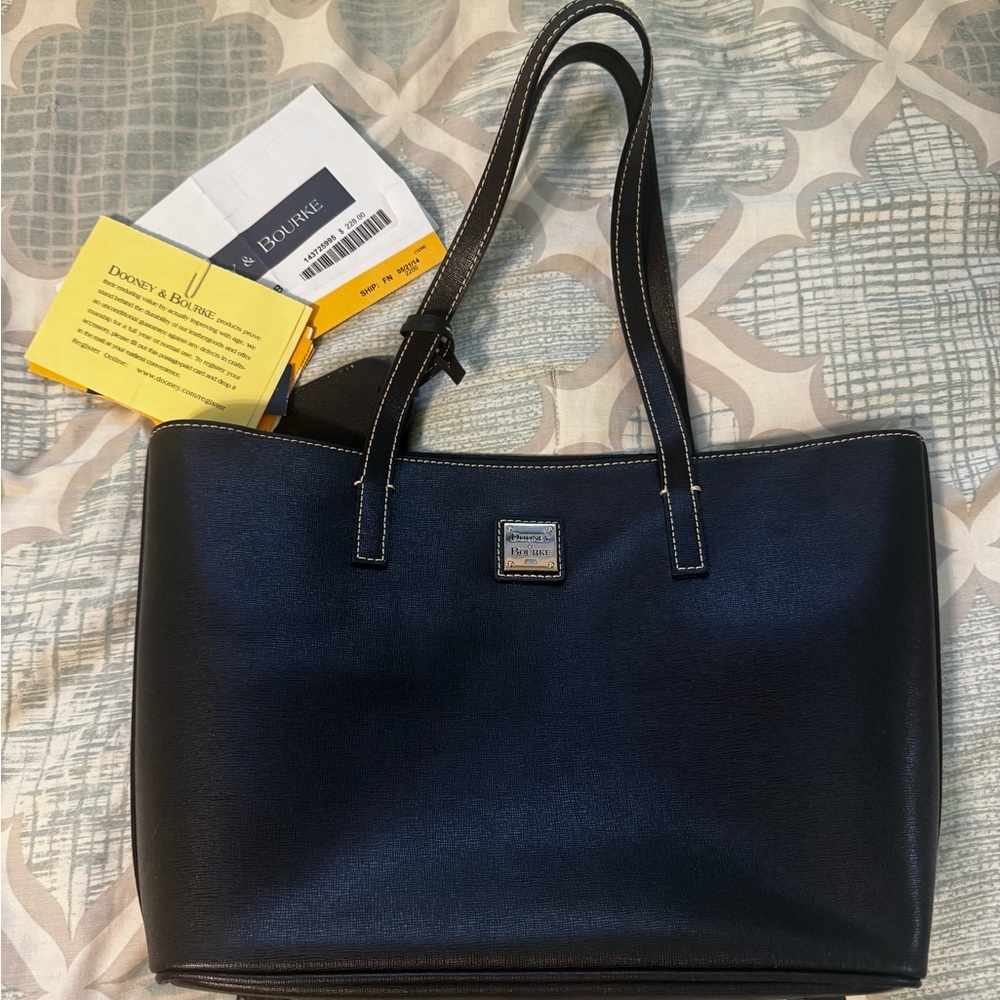 Dooney & Bourke Navy Blue Tote Bag
